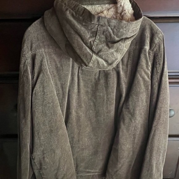 St. John’s Bay Brown Corduroy Coat with Faux Fur Lining – Size 3X - Picture 6 of 7